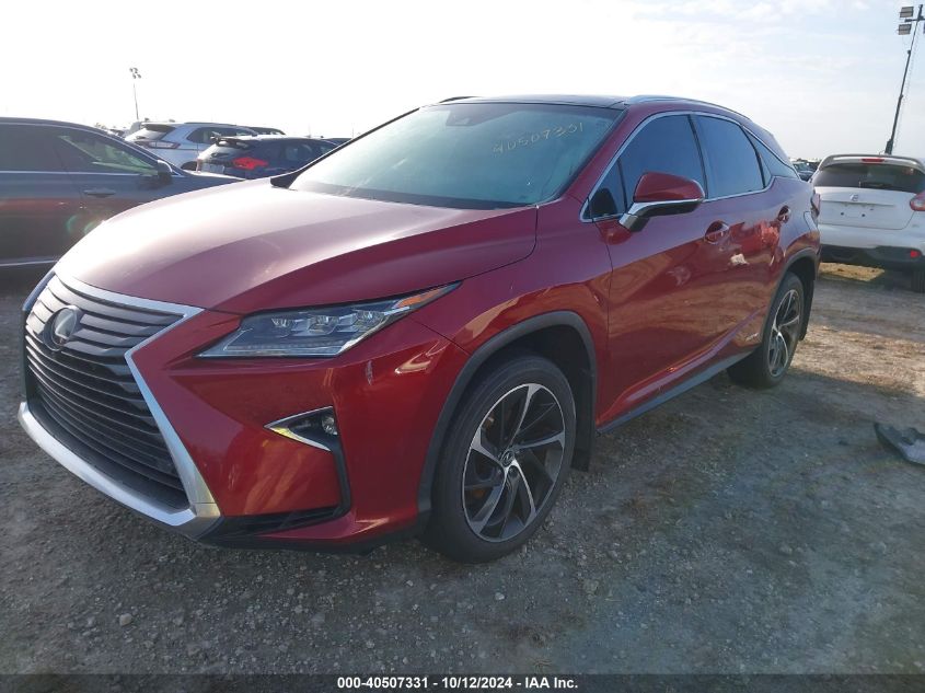 VIN 2T2BGMCA9JC024042 2018 Lexus RX, 450H no.2