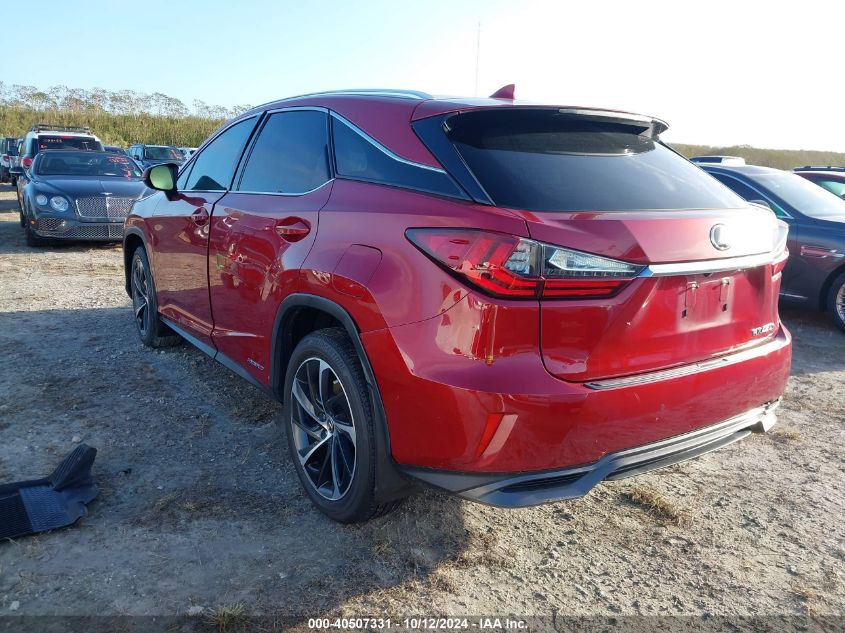 VIN 2T2BGMCA9JC024042 2018 Lexus RX, 450H no.3