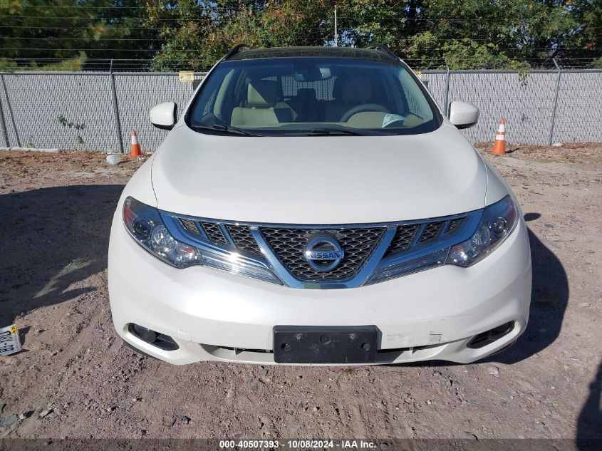 JN8AZ1MW1CW218730 2012 Nissan Murano S/Sl/Le