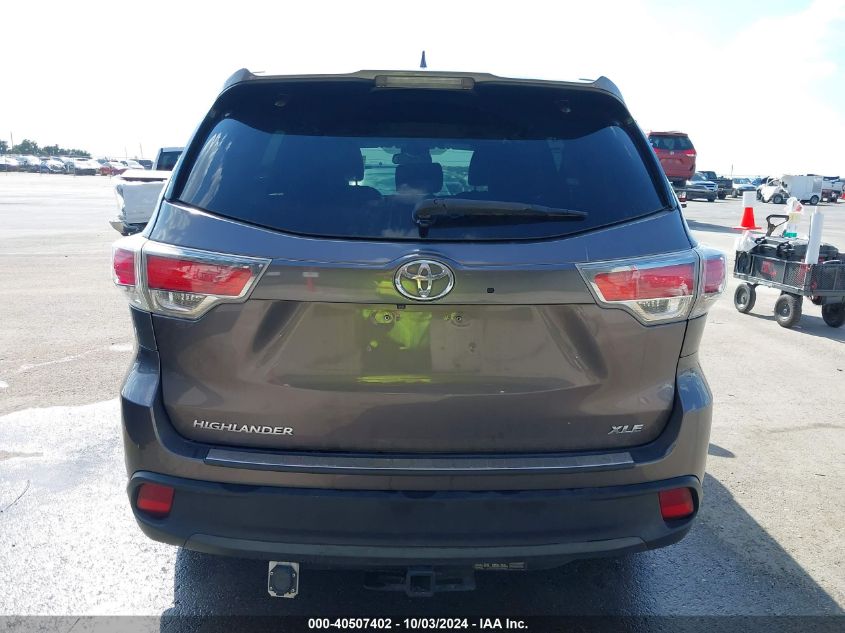 5TDKKRFH4FS100824 2015 Toyota Highlander Xle V6