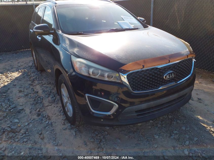 5XYPG4A31JG374414 2018 Kia Sorento 2.4L Lx