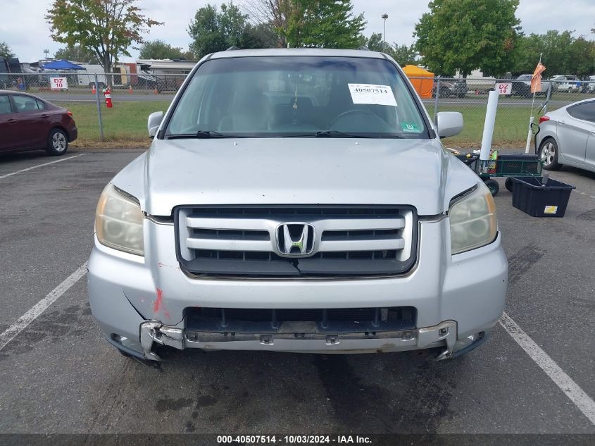 2007 Honda Pilot Ex-L VIN: 2HKYF18517H502617 Lot: 40507514