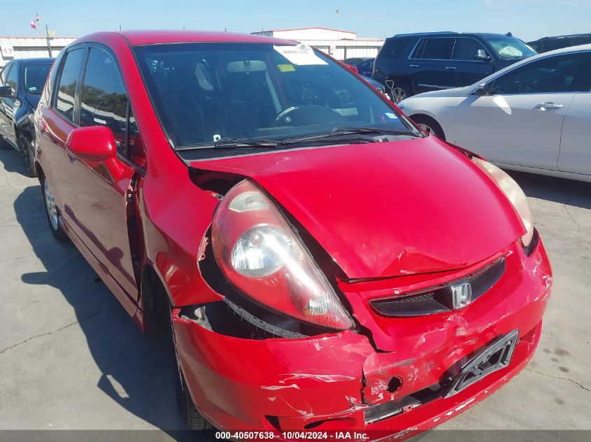 JHMGD38647S033688 2007 Honda Fit Sport