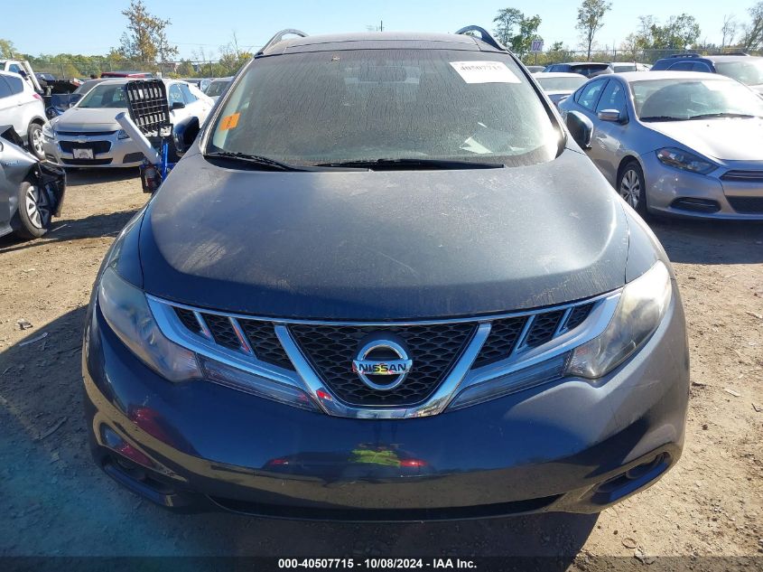 JN8AZ1MW7CW212172 2012 Nissan Murano Sv