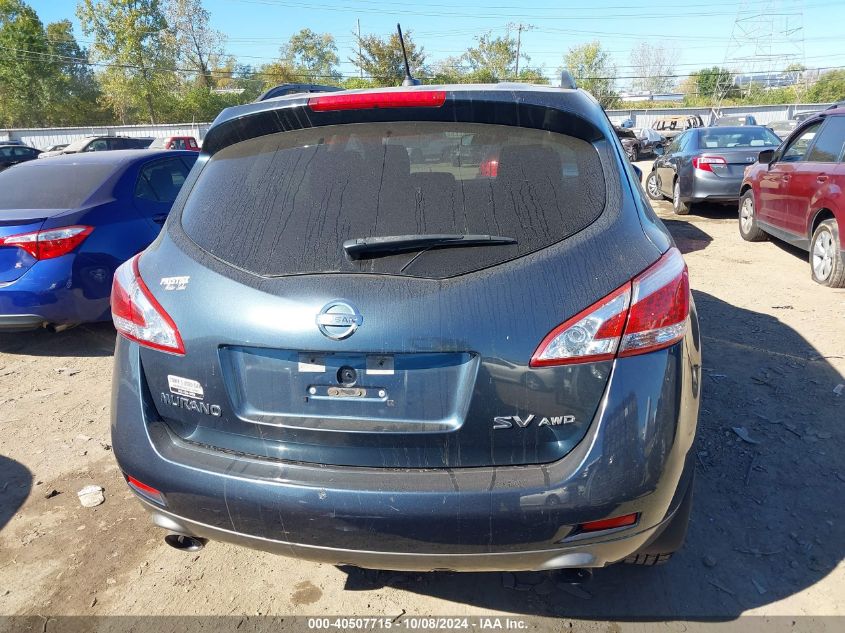 JN8AZ1MW7CW212172 2012 Nissan Murano Sv