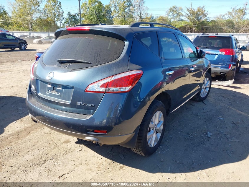 Vin: jn8az1mw7cw212172, lot: 40996443, nissan murano sv 20124