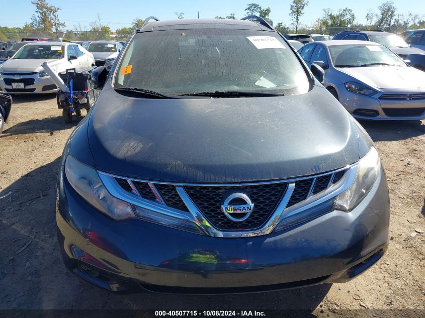 JN8AZ1MW7CW212172 2012 Nissan Murano Sv