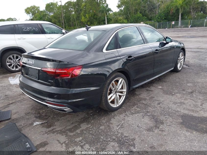 2023 Audi A4 Premium Plus 45 Tfsi S Line Quattro S Tronic VIN: WAUEAAF47PN014166 Lot: 40508059