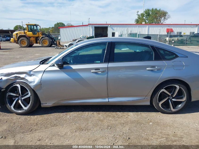 2021 Honda Accord Sport 2.0T VIN: 1HGCV2F39MA012337 Lot: 40508068