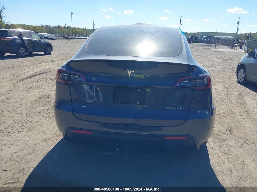 2022 Tesla Model Y Performance Dual Motor All-Wheel Drive VIN: 7SAYGDEF1NF395482 Lot: 40508190