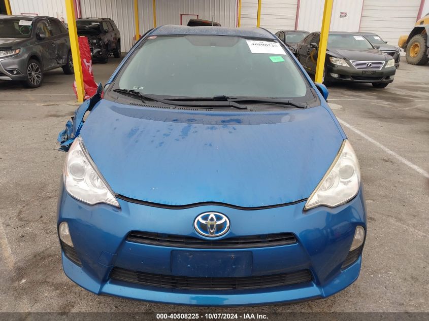 2013 Toyota Prius C VIN: JTDKDTB34D1546743 Lot: 40508225