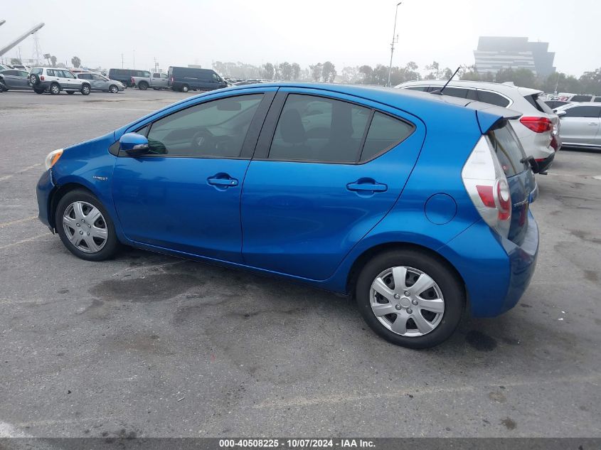 2013 Toyota Prius C VIN: JTDKDTB34D1546743 Lot: 40508225