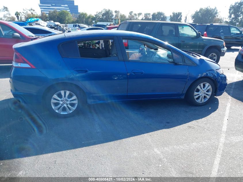 2013 Honda Insight Ex VIN: JHMZE2H73DS001108 Lot: 40508421