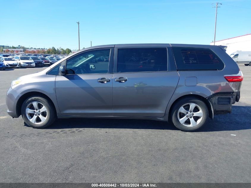 2017 Toyota Sienna L 7 Passenger VIN: 5TDZZ3DCXHS830027 Lot: 40508442