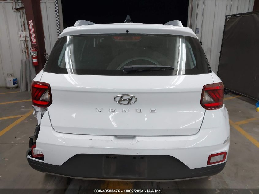 2022 Hyundai Venue Sel VIN: KMHRC8A32NU153321 Lot: 40508476