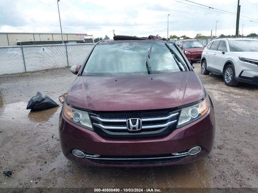 2014 Honda Odyssey Touring/Touring Elite VIN: 5FNRL5H98EB041046 Lot: 40508490