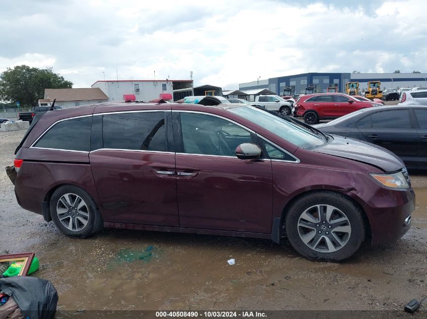 2014 Honda Odyssey Touring/Touring Elite VIN: 5FNRL5H98EB041046 Lot: 40508490