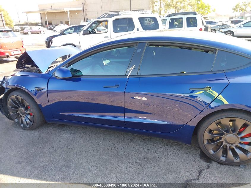 2023 Tesla Model 3 Performance Dual Motor All-Wheel Drive VIN: 5YJ3E1EC5PF654236 Lot: 40508498