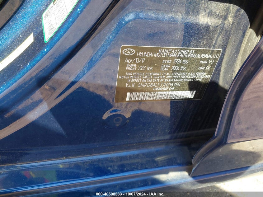 5NPD84LF3JH216950 2018 Hyundai Elantra Value Edition