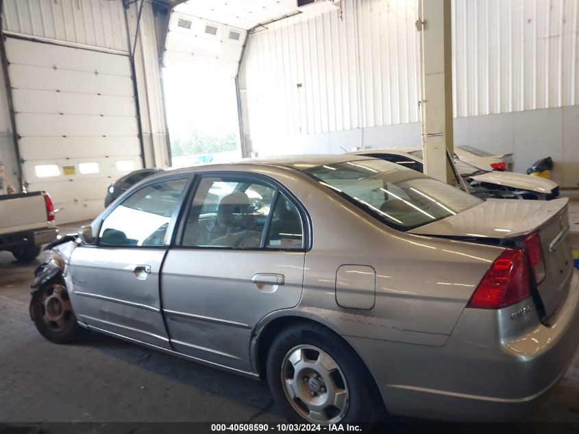 2003 Honda Civic Hybrid VIN: JHMES95613S031198 Lot: 40508590