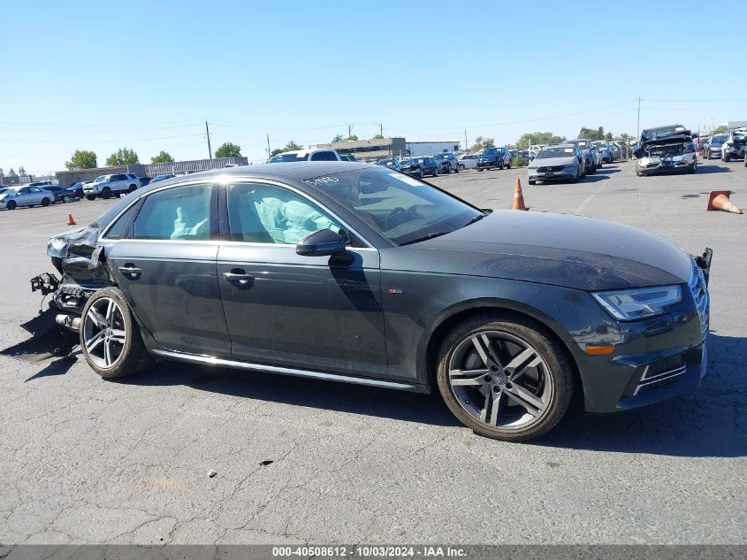 2018 Audi A4 2.0T Tech Premium VIN: WAUENAF47JA201569 Lot: 40508612