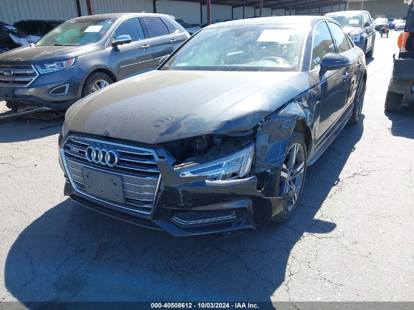 2018 Audi A4 2.0T Tech Premium VIN: WAUENAF47JA201569 Lot: 40508612