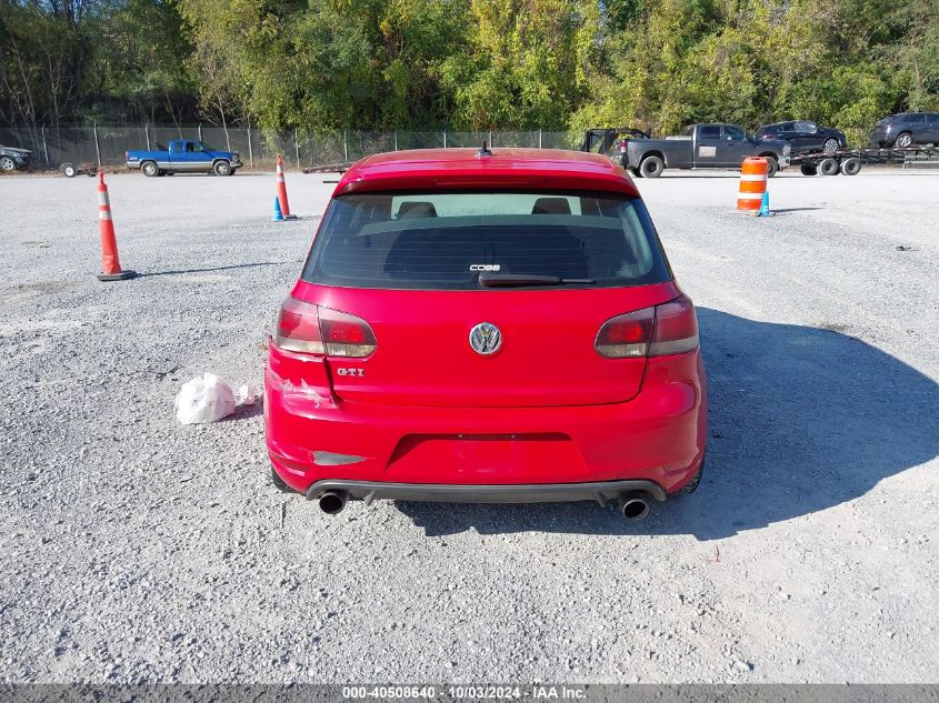 2010 Volkswagen Gti 2-Door VIN: WVWFV7AJ0AW299855 Lot: 40508640