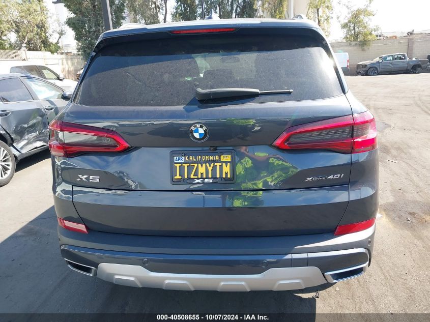 2019 BMW X5 xDrive40I VIN: 5UXCR6C52KLL22832 Lot: 40508655