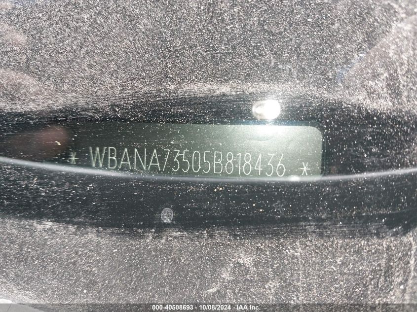 WBANA73505B818436 2005 BMW 530I I