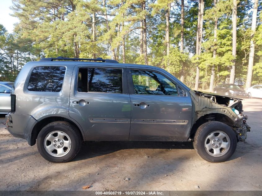 2011 Honda Pilot Lx VIN: 5FNYF4H28BB014070 Lot: 40508719