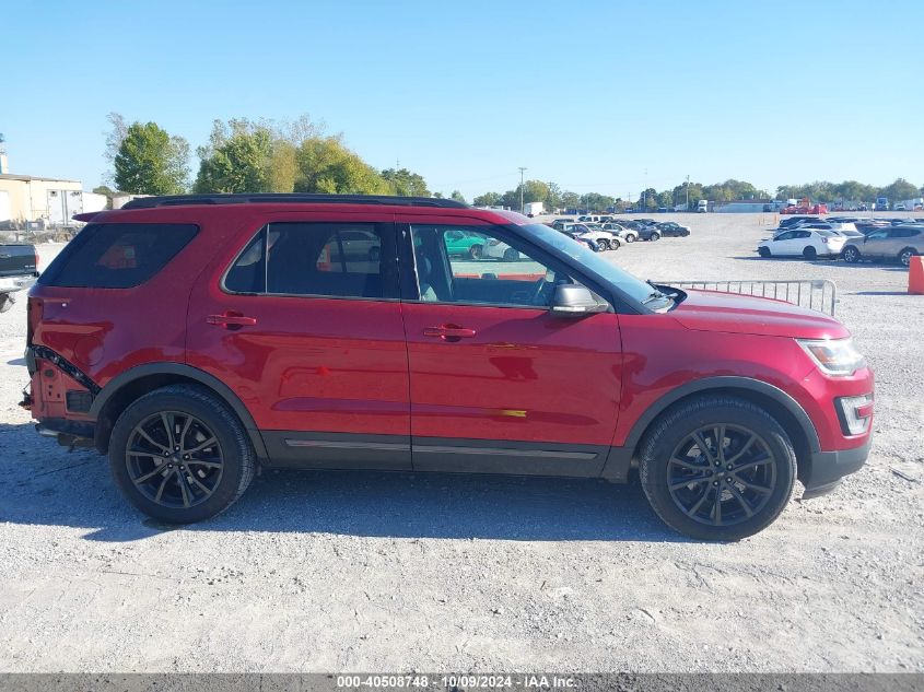 2017 Ford Explorer Xlt VIN: 1FM5K8DH1HGD09053 Lot: 40508748