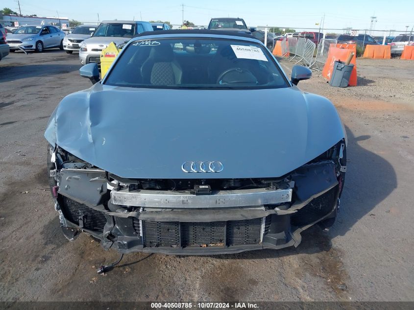 2023 Audi R8 Spyder VIN: WUACECFX4P7902448 Lot: 40508785