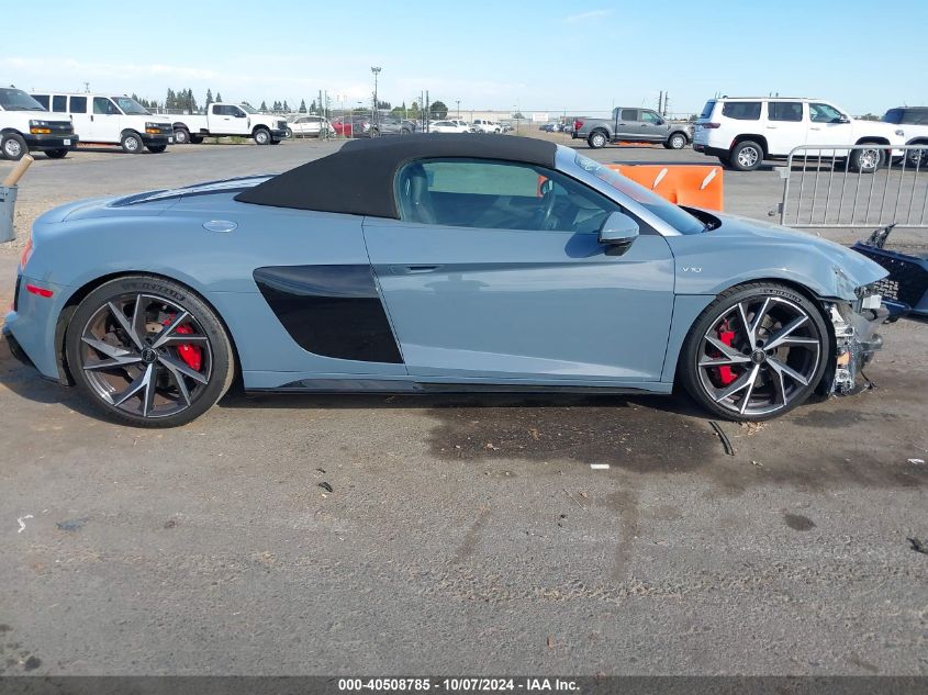 2023 Audi R8 Spyder VIN: WUACECFX4P7902448 Lot: 40508785