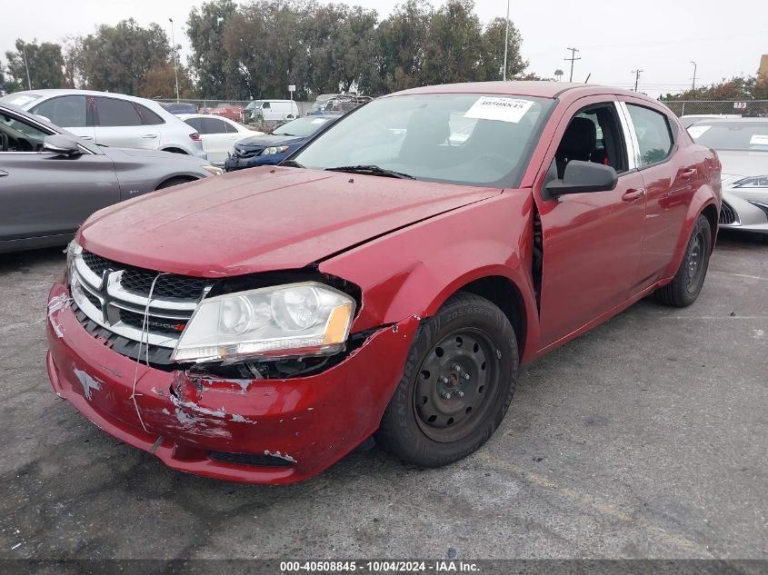 1C3CDZAB3EN200469 2014 Dodge Avenger Se