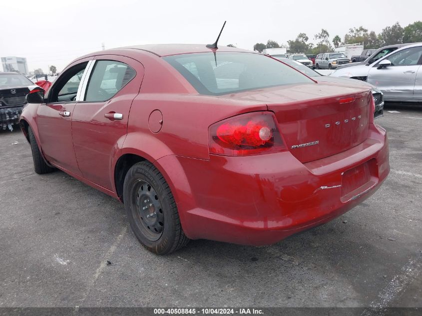 1C3CDZAB3EN200469 2014 Dodge Avenger Se