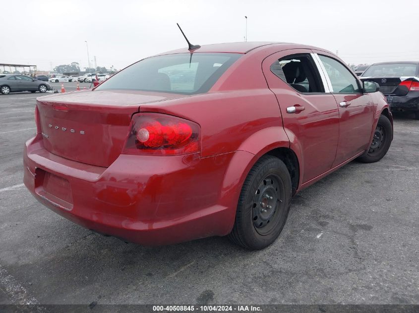 1C3CDZAB3EN200469 2014 Dodge Avenger Se