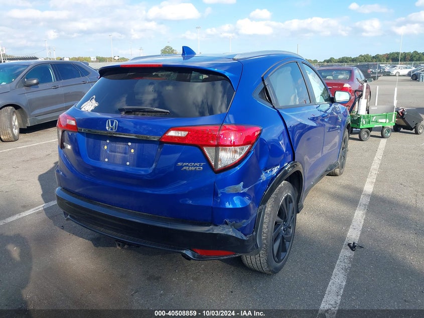 VIN 3CZRU6H13NM710147 2022 HONDA HR-V AWD SPORT
