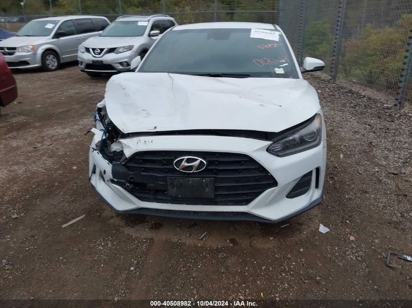 2019 Hyundai Veloster 2.0 VIN: KMHTG6AF6KU018248 Lot: 40508982