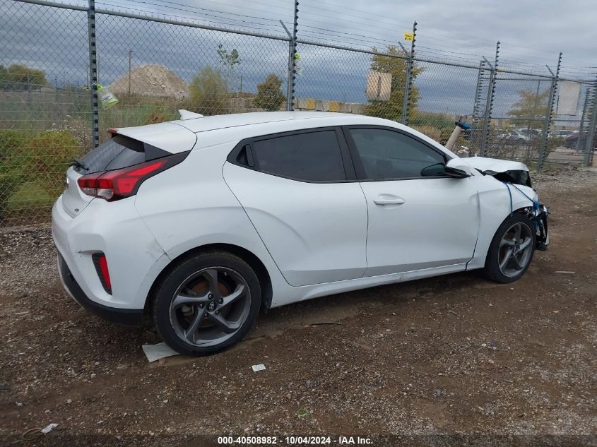 2019 Hyundai Veloster 2.0 VIN: KMHTG6AF6KU018248 Lot: 40508982