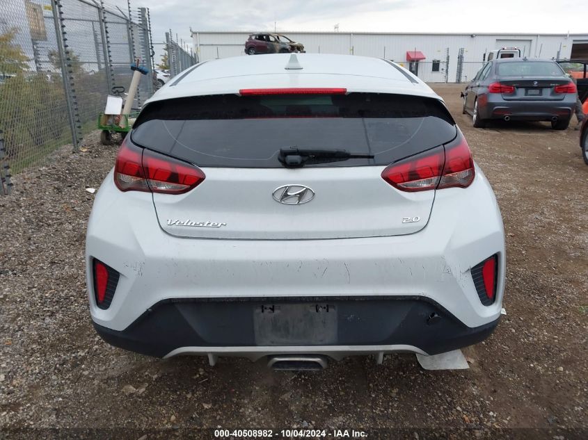 2019 Hyundai Veloster 2.0 VIN: KMHTG6AF6KU018248 Lot: 40508982