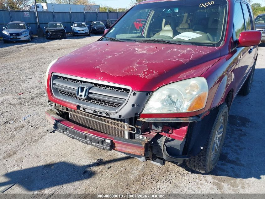 2004 Honda Pilot Ex-L VIN: 2HKYF18634H545747 Lot: 40509010