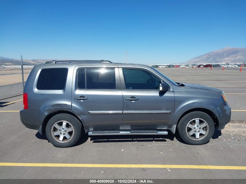 2010 Honda Pilot Touring VIN: 5FNYF3H92AB010053 Lot: 40509020