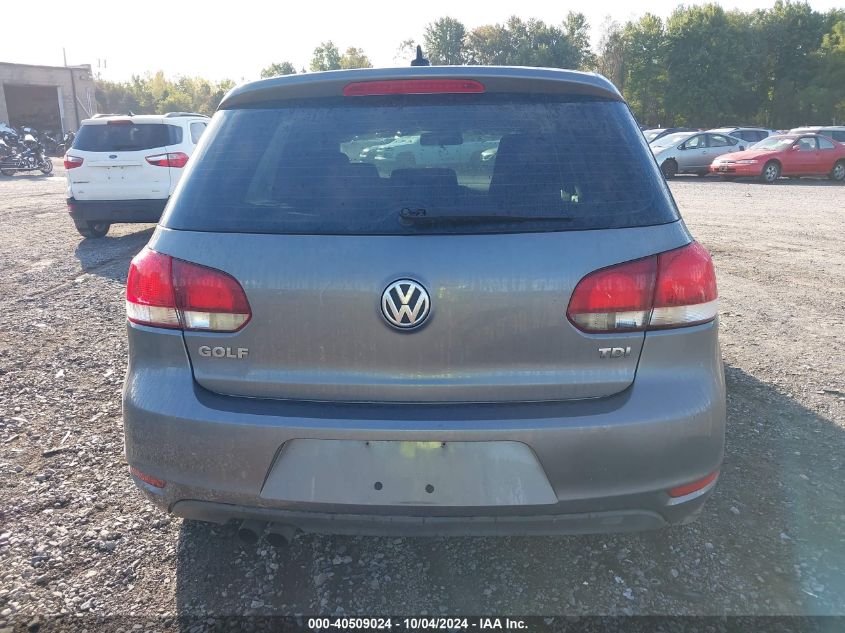 2013 Volkswagen Golf 2.0L Tdi 4-Door VIN: WVWDM7AJ8DW110500 Lot: 40509024