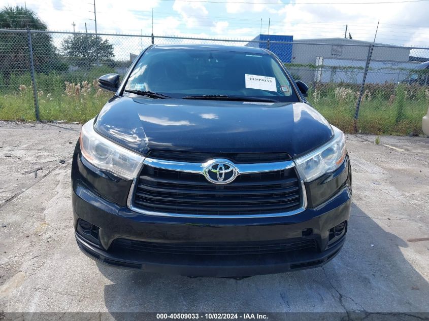 5TDBKRFH0FS204825 2015 Toyota Highlander Le V6