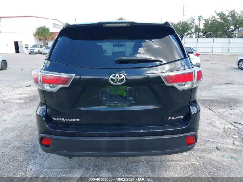 5TDBKRFH0FS204825 2015 Toyota Highlander Le V6