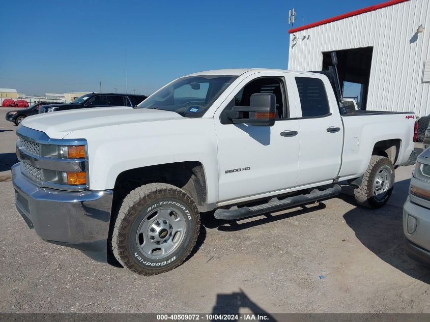 2019 Chevrolet Silverado 2500Hd Wt VIN: 2GC2KREG2K1180828 Lot: 40509072