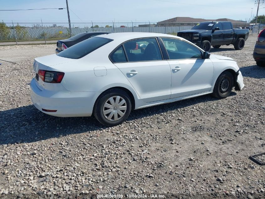 2016 Volkswagen Jetta 1.4T S VIN: 3VW267AJ5GM212243 Lot: 40509109