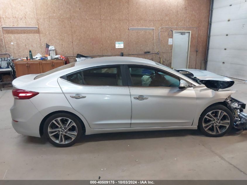 2017 Hyundai Elantra Limited VIN: 5NPD84LF5HH093923 Lot: 40509175