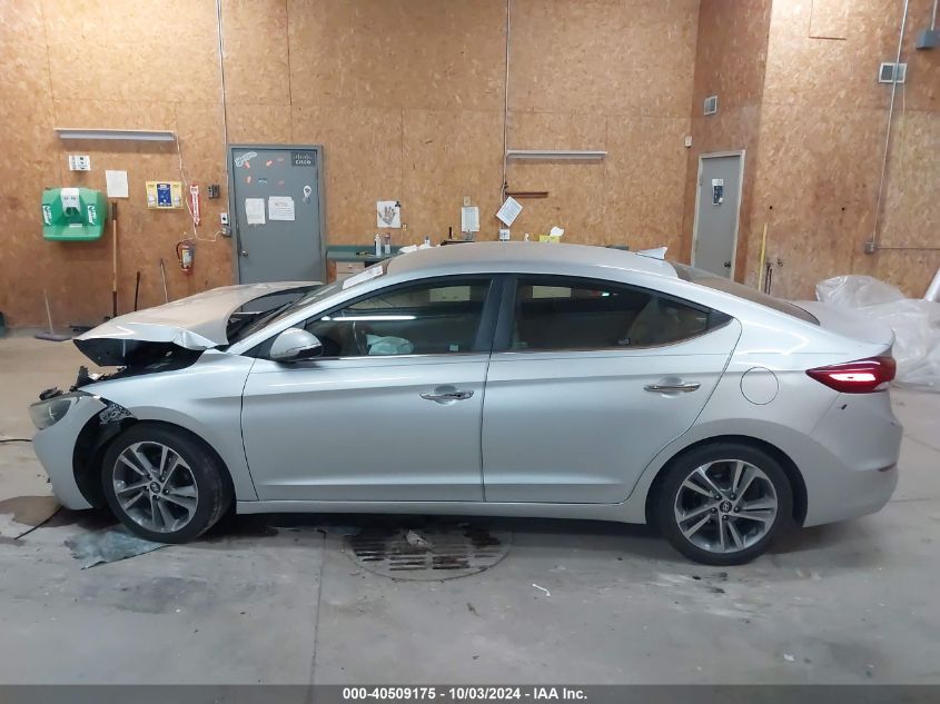 2017 Hyundai Elantra Limited VIN: 5NPD84LF5HH093923 Lot: 40509175