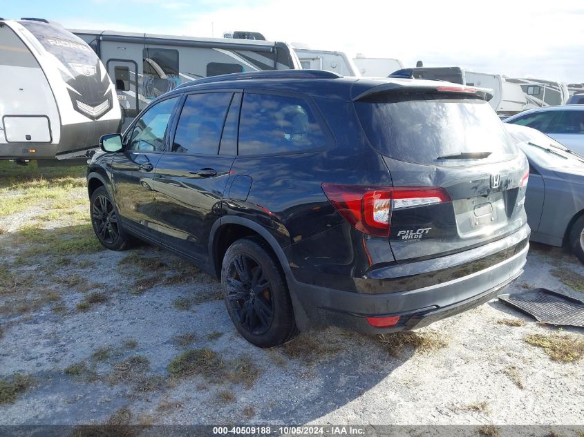 VIN 5FNYF6H77NB025105 2022 Honda Pilot, Awd Black E... no.3